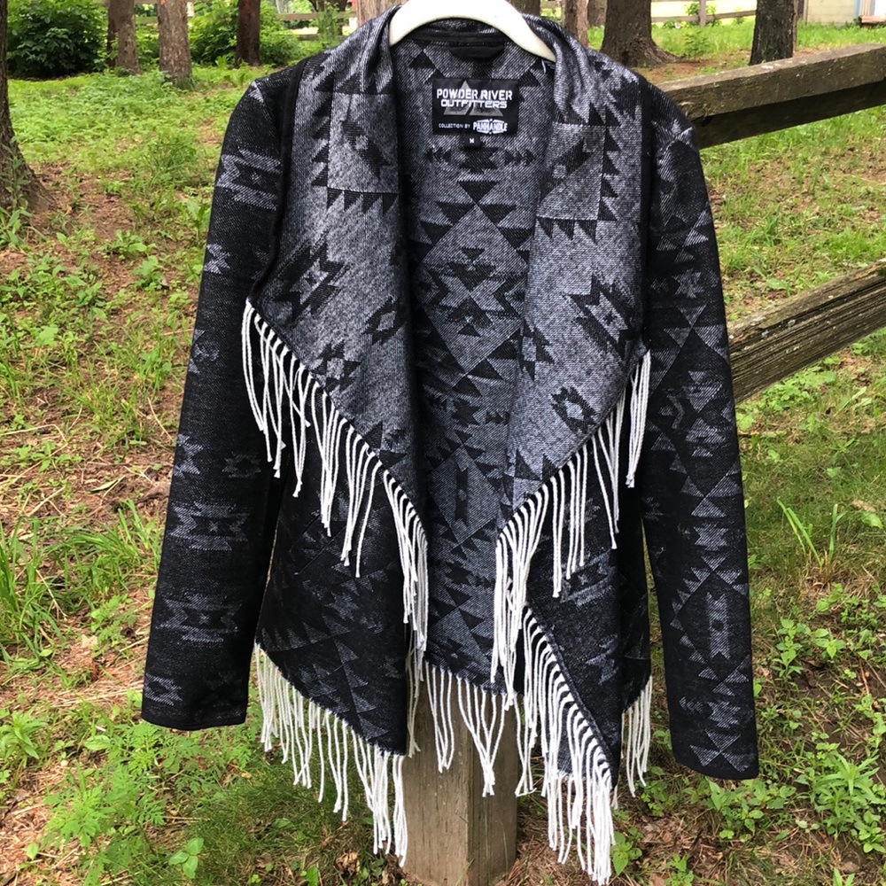 Womens Powder River Outfitters Fringe Jacket